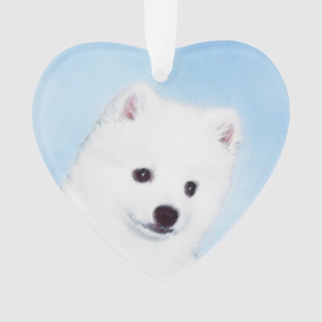 American Eskimo Dog Painting - Original Dog Art (devant)