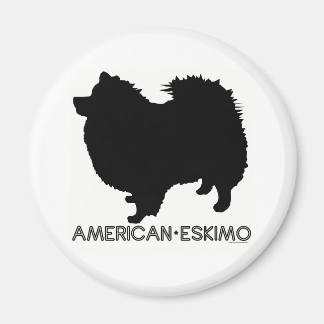 American Eskimo Magnet (Devant)