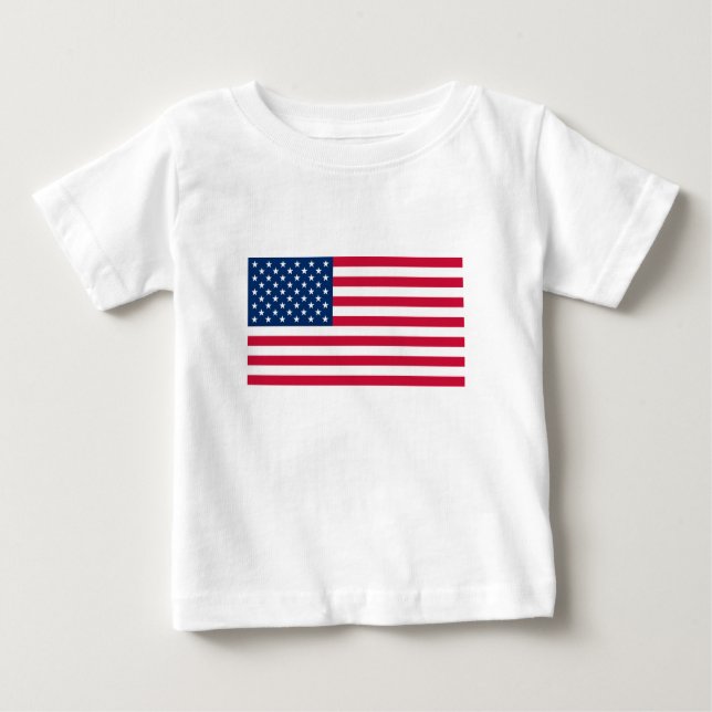 American Flag Baby T-Shirt USA (Devant)