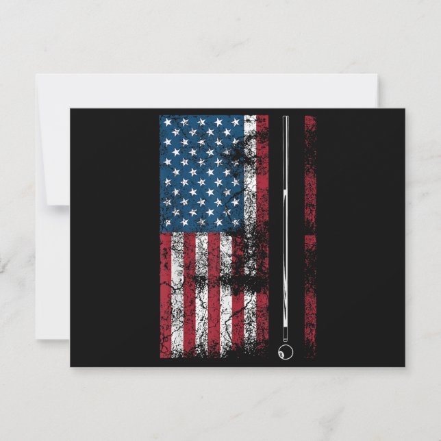 American Flag Billiard Stick mignonne table jeu dr (Devant)