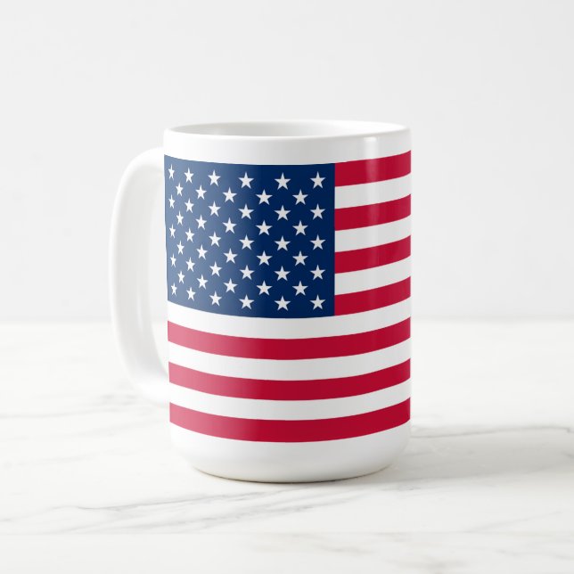 American Flag Coffee Mugs USA (Devant gauche)