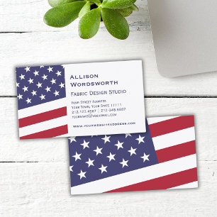 American Flag - Fêtez le Carte de visite américain