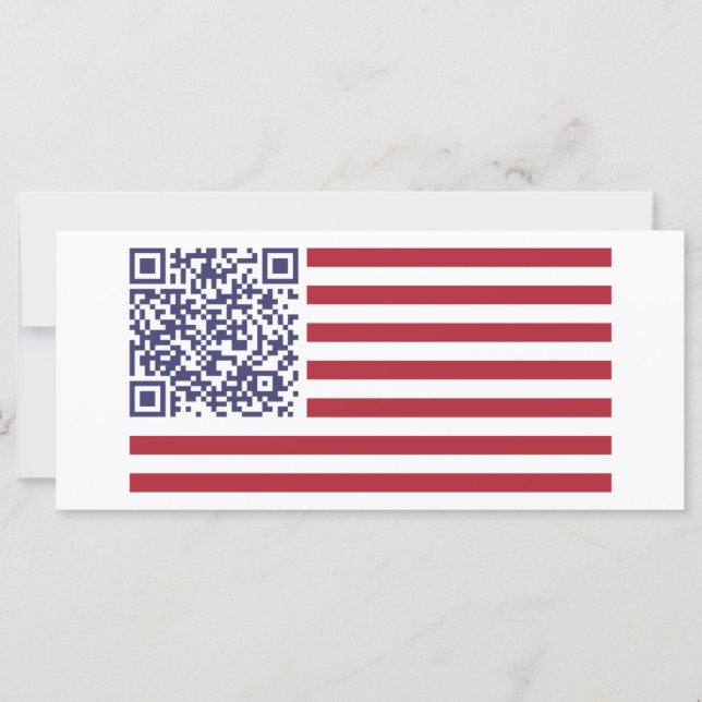 American Flag National Anthem QR Code (Devant)