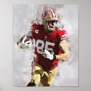 American Football belle affiche rétro abstraite