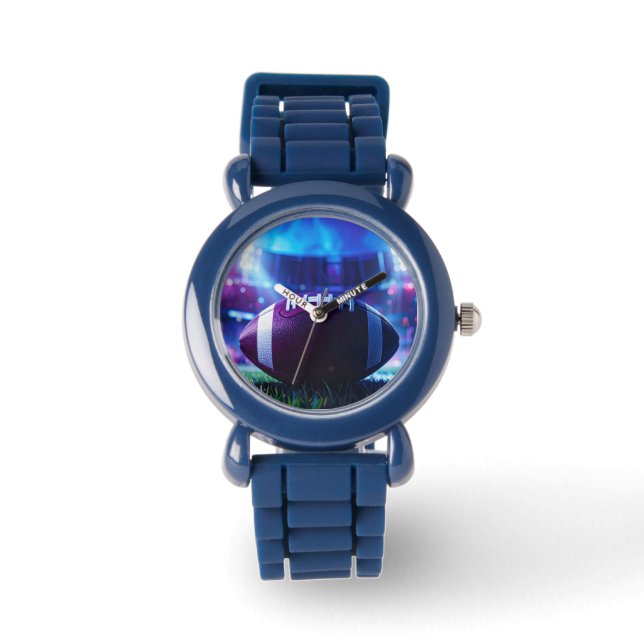 American Football Super Bowl montre bleue (Recto)