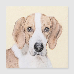 American Foxhound Painting - Joli art original chi