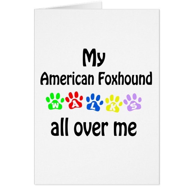 American Foxhound Walks Design (Devant)