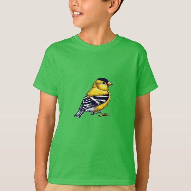 American Goldfinch bird Kids Basic T-Shirt (Devant)