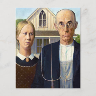 American gothique classique peinture Grant Wood