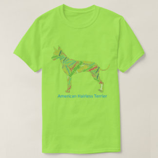 American Hairless Terrier Mot Cloud Hommes Tshirt