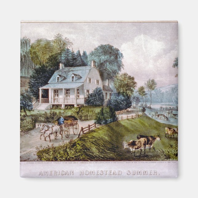 American Homestead Summer Magnet (Devant)