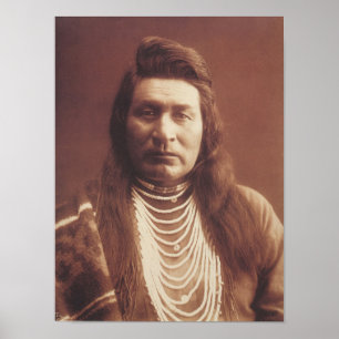 AMERICAN INDIAN CHIEF HISTORIC PHOTOGRAPHY POSTER