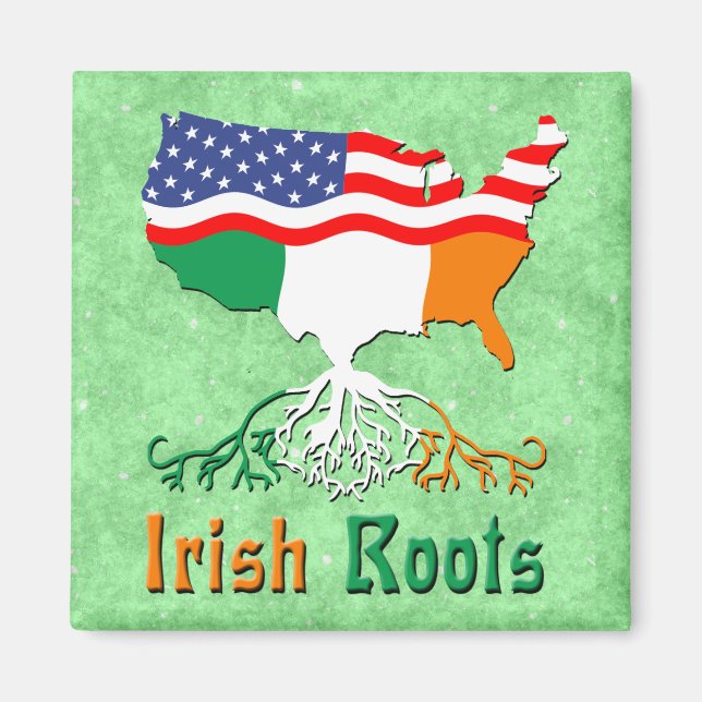 American Irish Roots Magnet (Devant)