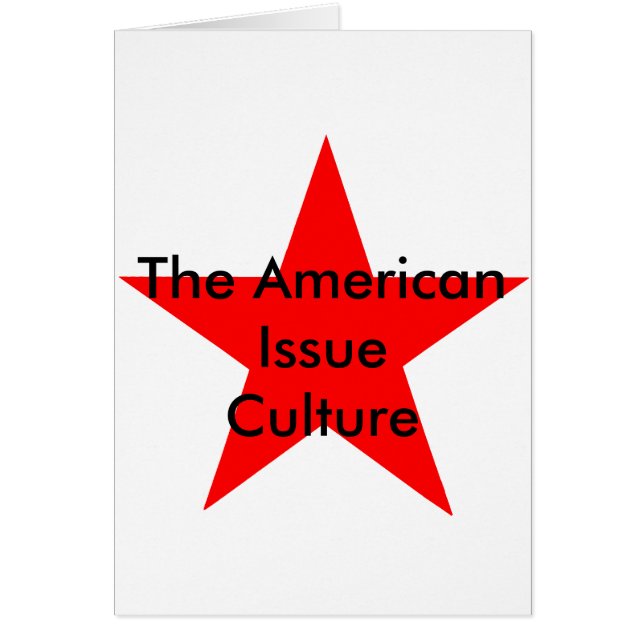 American Issue Culture Star Red (Devant)
