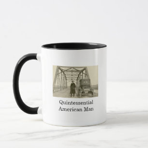 American Man Real Photo Café Mug