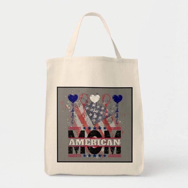 American Mom Sac fourre-tout - Étoile patriotique  (Devant)