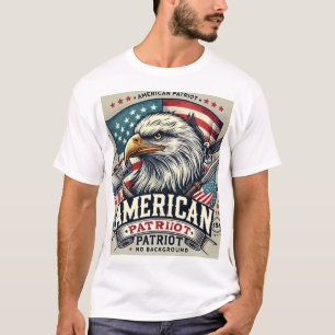 American Patriot Bald Eagle T-Shirt Design