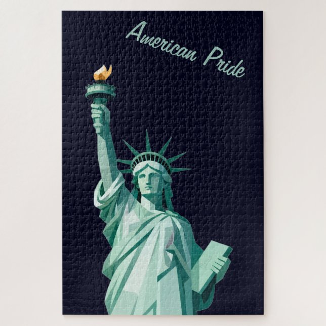 American Pride Statue of Liberty Puzzle géométriqu (Vertical)