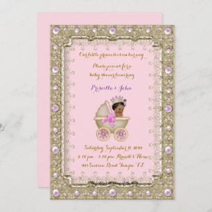 American Princess Baby shower rose Invitation 4