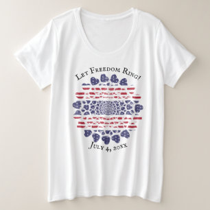 American Psychedelic Patriotic Hearts Tie Dye