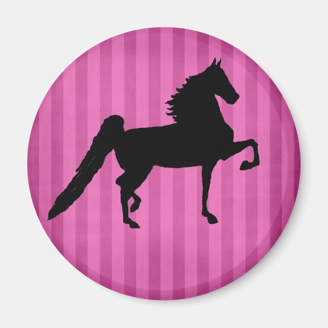 American Saddlebred Pretty Pink Magnet (Devant)