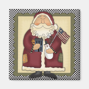 American Santa Claus Magnet