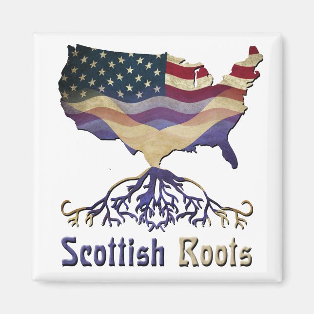 American Scottish Ancestry Magnet (Devant)