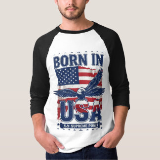 American Spirit : Né aux USA Eagle Pride T-Shirt