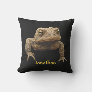 American Toad Animal Brown Black Coussin extérieur