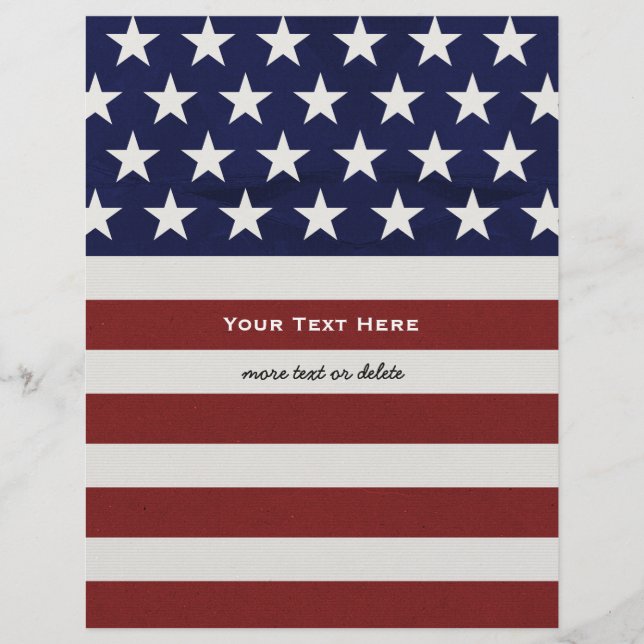 American USA Flag Patriotic July 4th Custom (Devant)