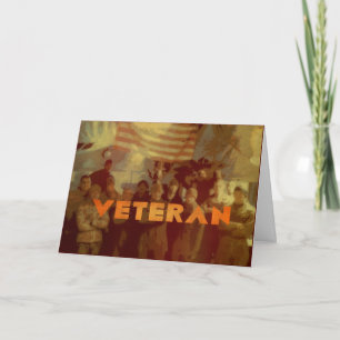 American Veterans - Carte militaire de la fête des
