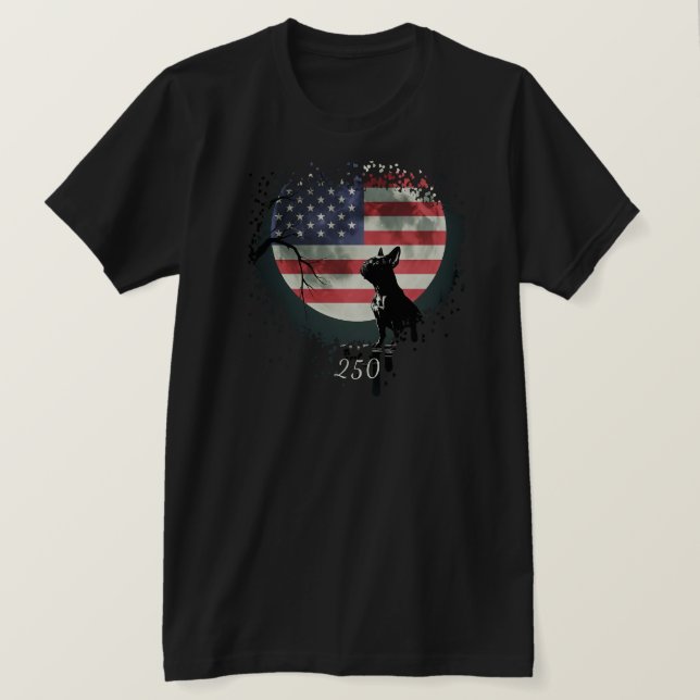 American Watchdog - French Bulldog T-Shirt (Design devant)