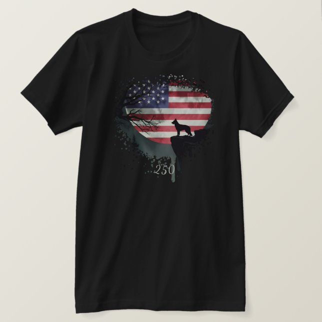 American Watchdog - German Shepherd T-Shirt (Design devant)