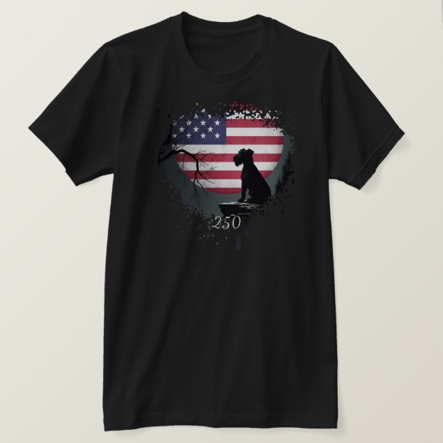 American Watchdog - Irish Terrier T-Shirt (Design devant)