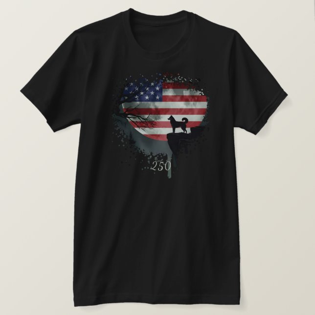 American Watchdog - Siberian Husky T-Shirt (Design devant)