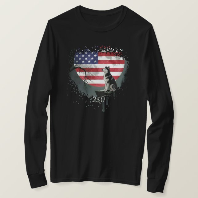 American Watchdog - Siberian Husky T-Shirt (Design devant)