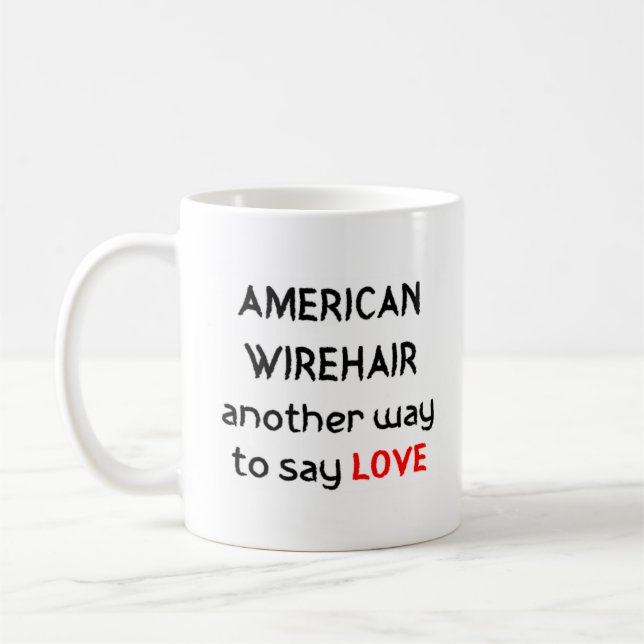American wirehair love café mug (Gauche)