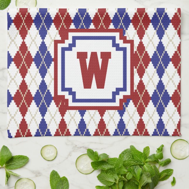 Américana Jacquard Serviette de cuisine (Plié)