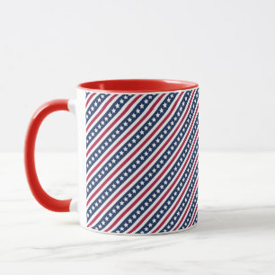 Americana stars et rayures tasse