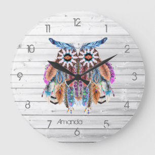 Amérindien Dreamcatcher Grosse horloge