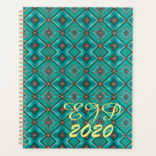 Amérindien, Motif Turquoise/Diamond