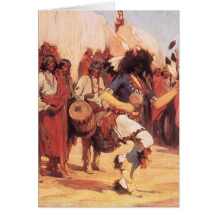 Amérindiens vintage, Danse du buffle par Cassidy