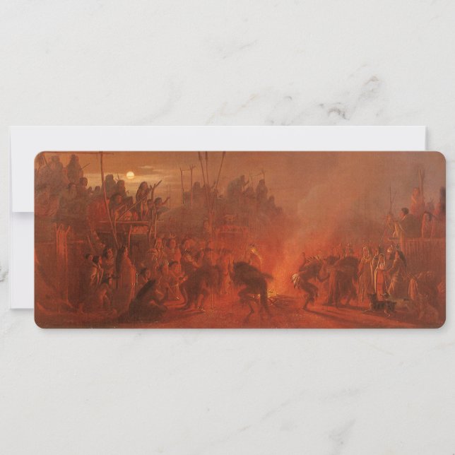 Amérindiens vintage, Danse du buffle par Wimar (Devant)