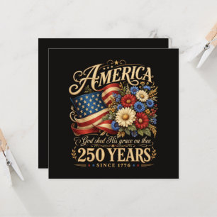 Amérique 250 ans depuis 1776 Cadeau Floral Patriot