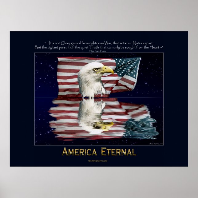AMERIQUE, affiche patriotique ETERNALE (Devant)