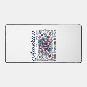 Amérique Patriotique Floral Vintage Conception de 