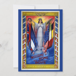 Amérique patriotique vintage, Paix Justice Liberté