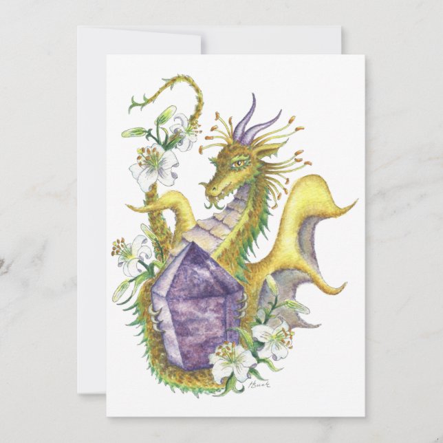 Amethyst Dragon - Carte de voeux (Devant)