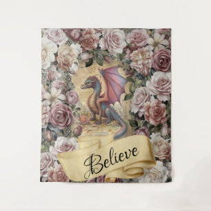 Amethyst Dragon Victorian Grande Tapisserie murale