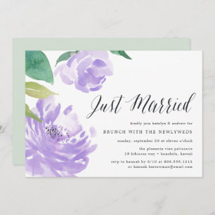 Amethyst Peony   Invitation de Mariage Brunch